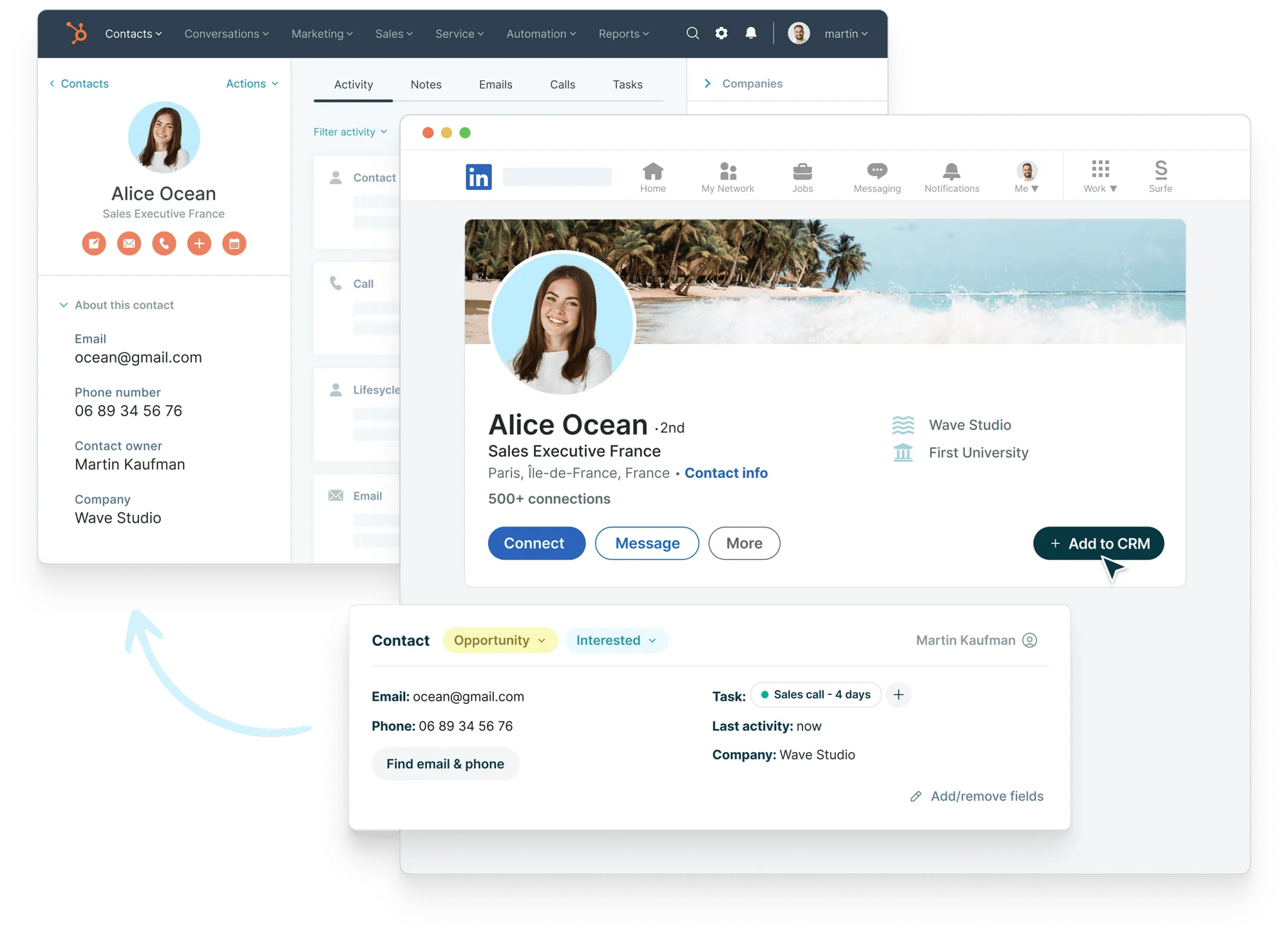 Surfe - Hubspot-Update from LinkedIn Surfe - Hubspot-Update from LinkedIn
